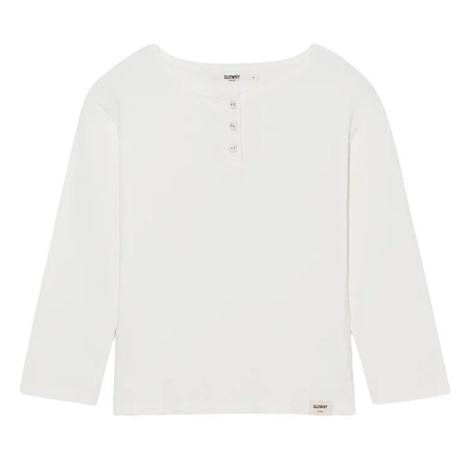 3/4 BUTTON FLY KNIT TEE