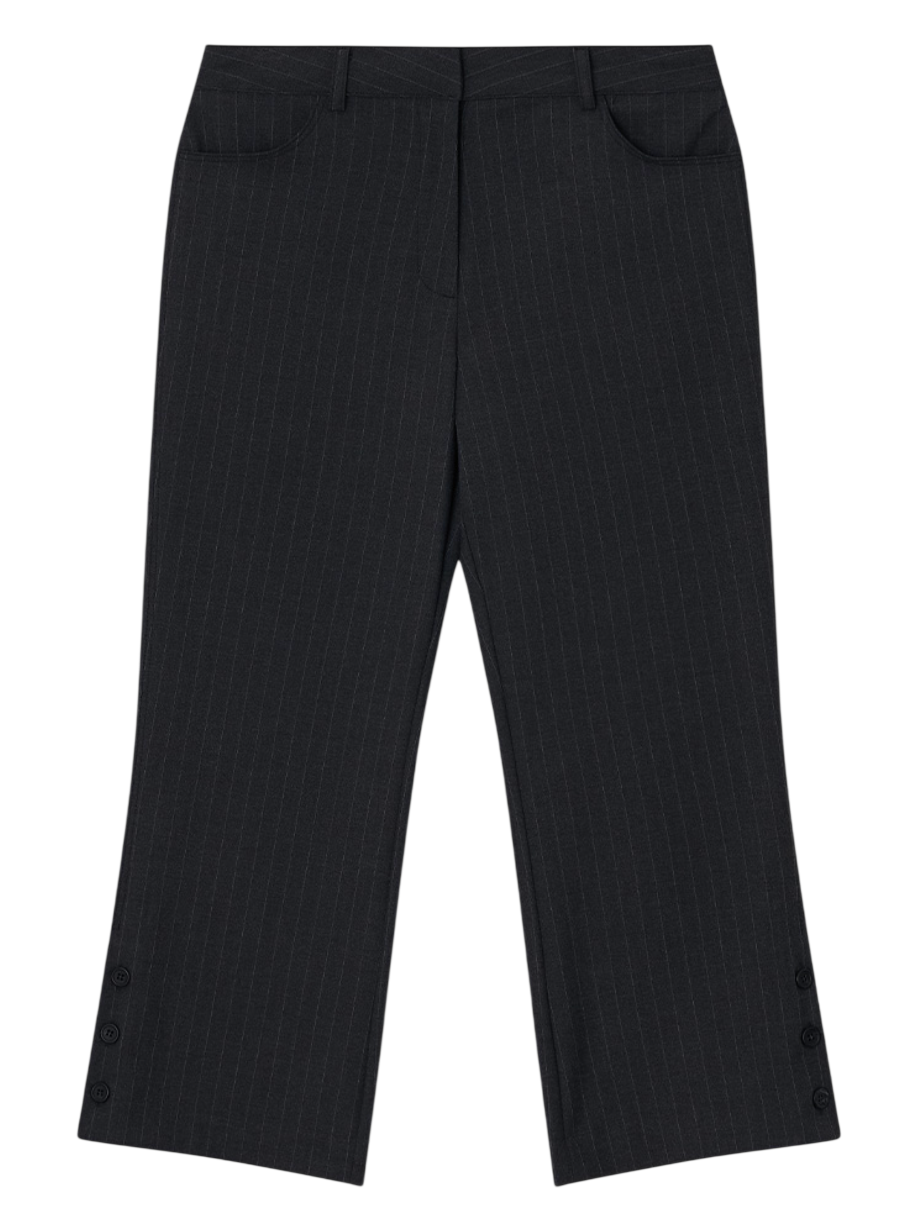 Side Button Capri Pants