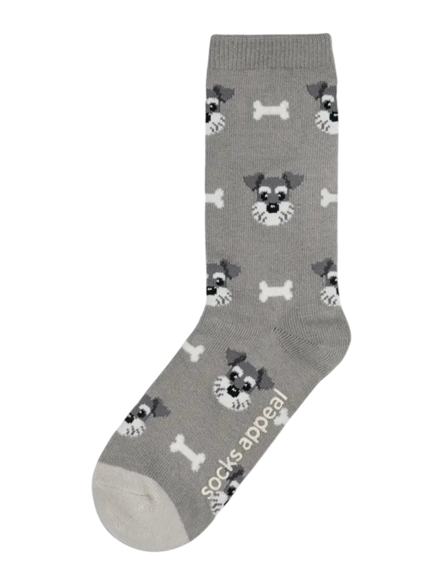 schnauzer loves bone
