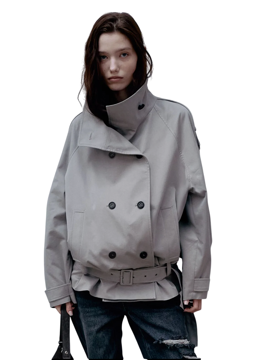 Belted Half Trench Jacket VW6AR902