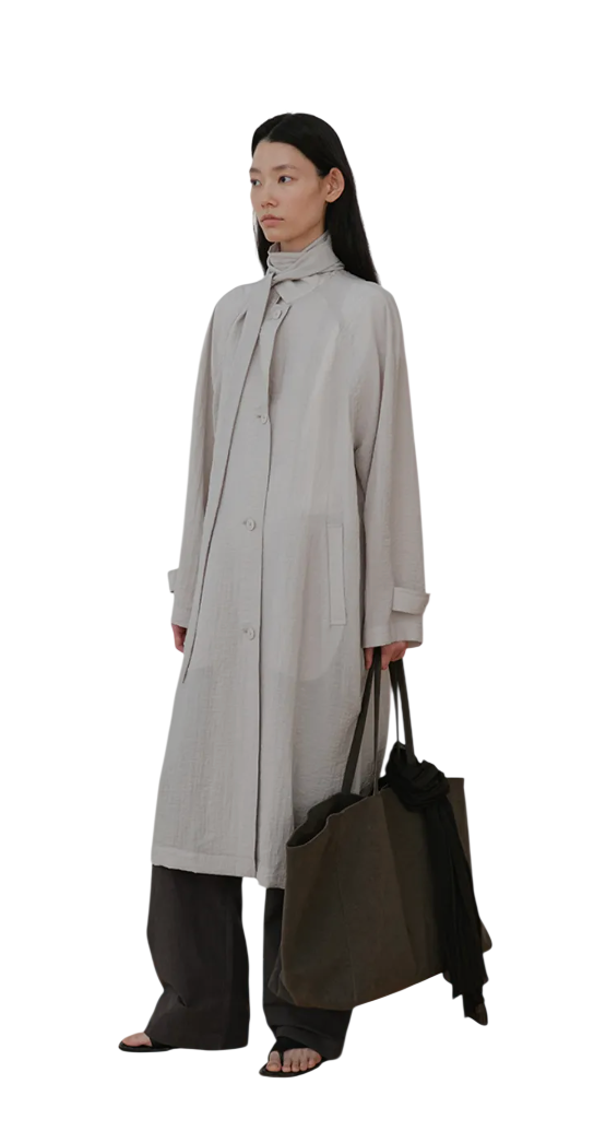 SHEER BELT TRENCH COAT