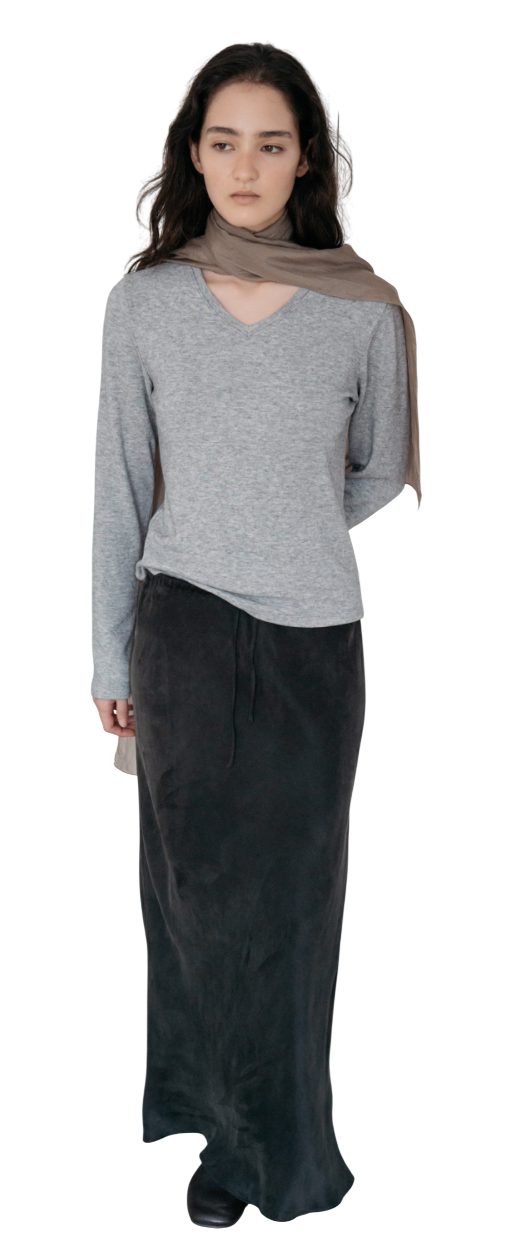 Eve Satin String Bias Skirt_2 Colors