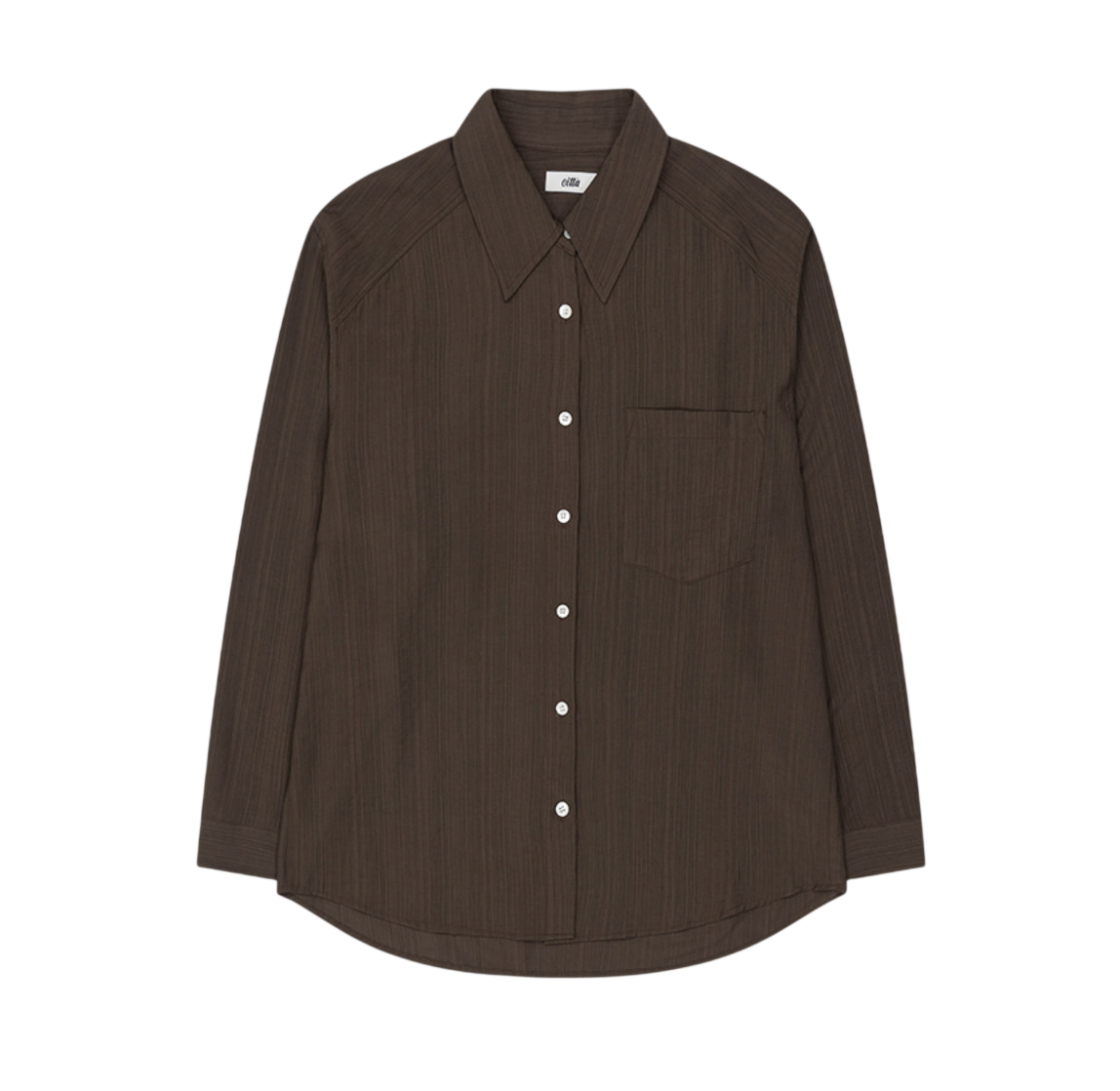 Veiled Texture Oversized Shirt