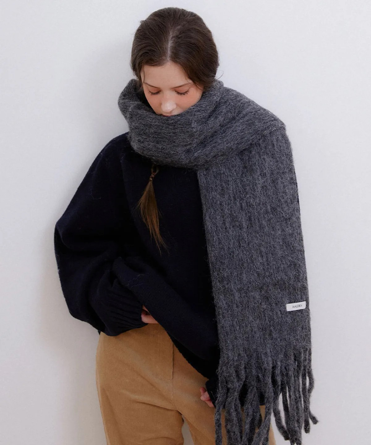 heavy wool color muffler