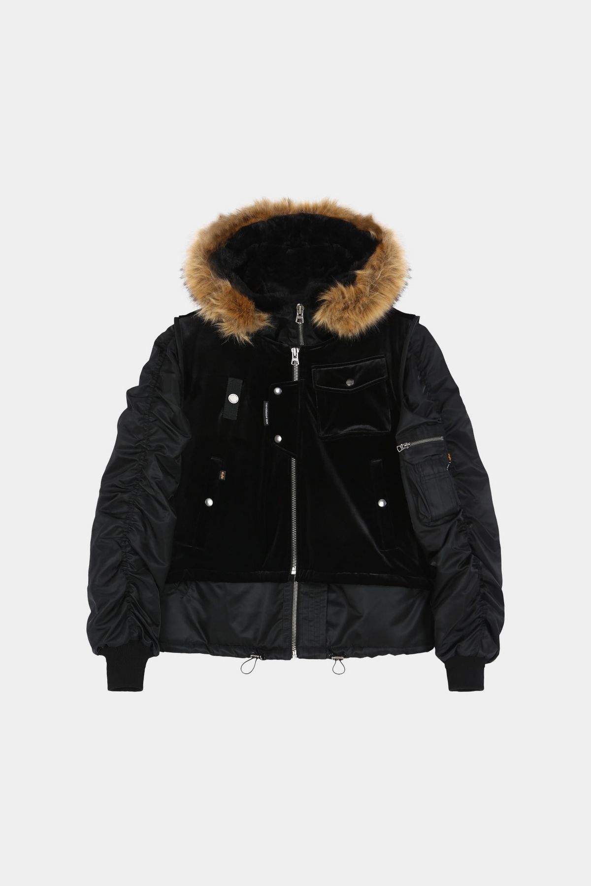 ANDERSSON BELL X ALPHA INDUSTRIES 베스트 레이어드 재킷