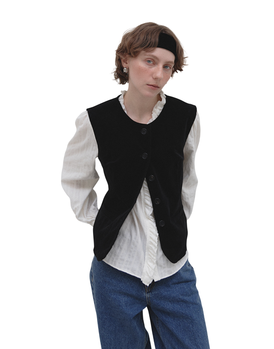 Velvet vest