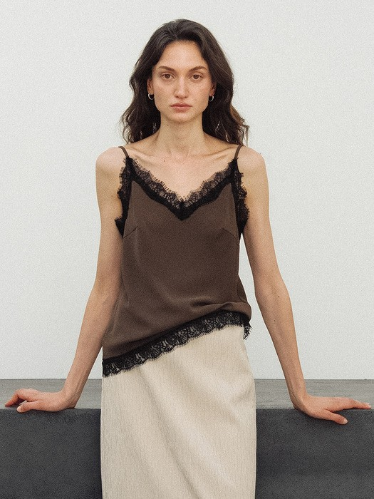 Delicate Lace Trim Sleeveless