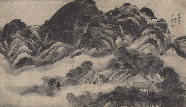 정선, <인왕제색도>, 조선 1751년, 종이에 먹, 79.2x138.0cm.