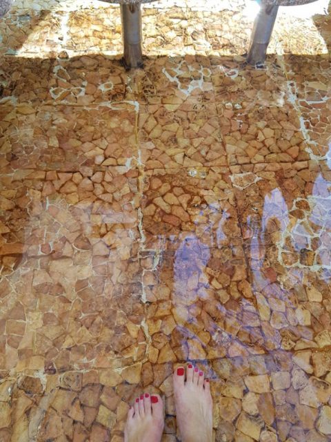 노천 족욕의 참맛