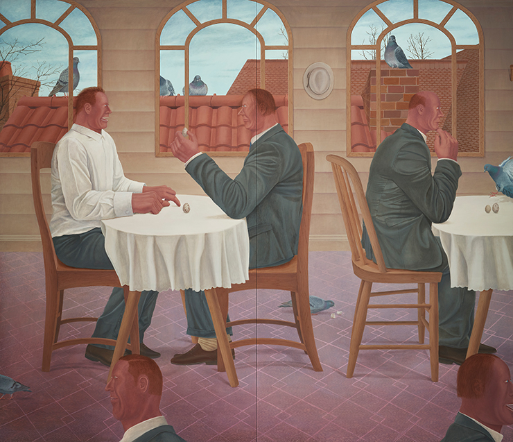 Yae Rim Ryu, <Fragrance of You>, 2021, Oil on panel, 193.9x224.2cm.