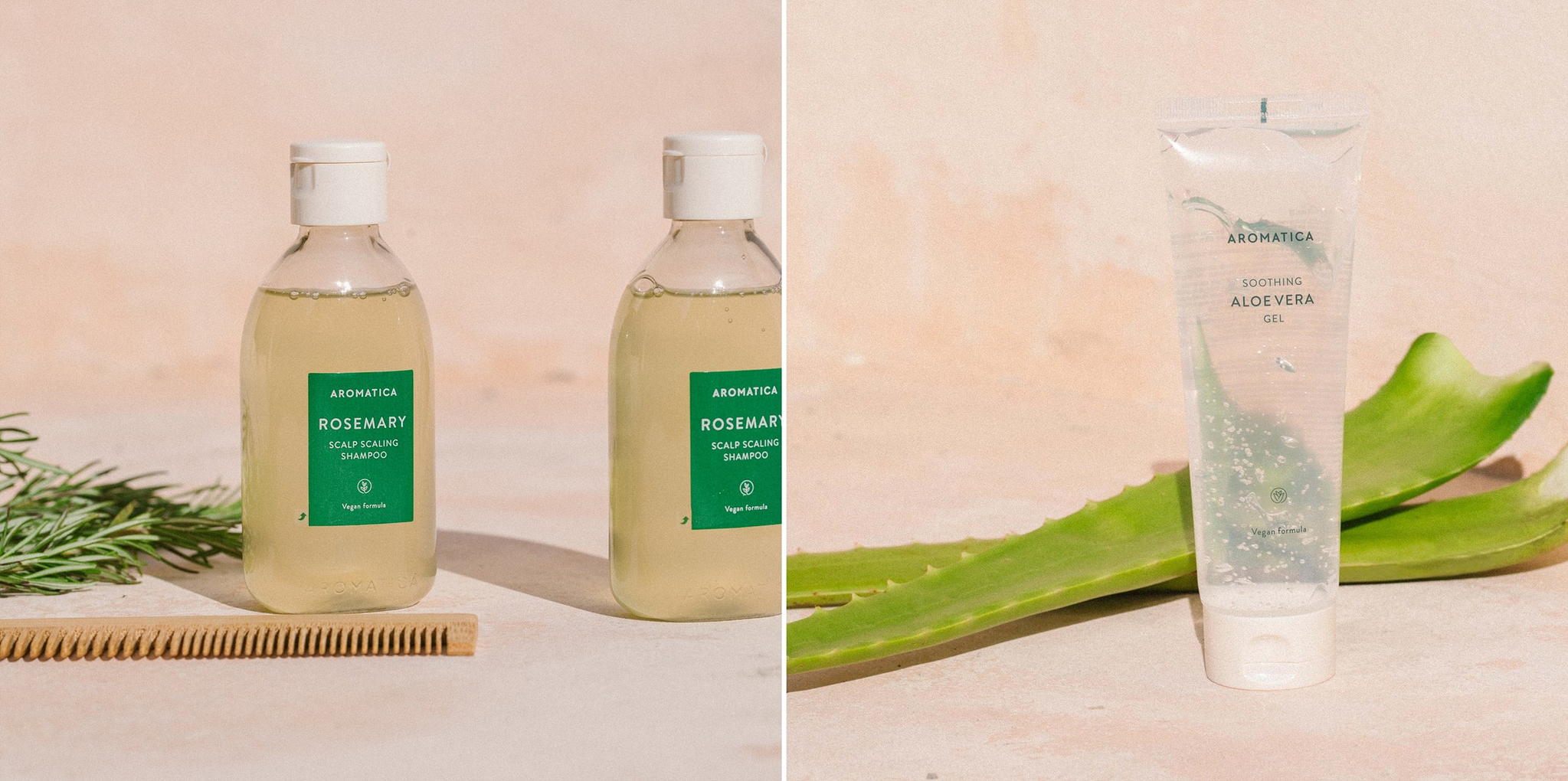 아로마티카 로즈마리 스칼프 스케일링 샴푸, 수딩 알로에 베라 젤 