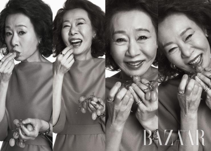2012년 <바자> 12월호에서.