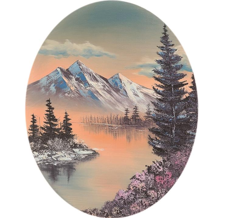 인세인 박, Joy of Painting (그림을 그립시다), 2020, Oil on canvas, 50 x 40 cm