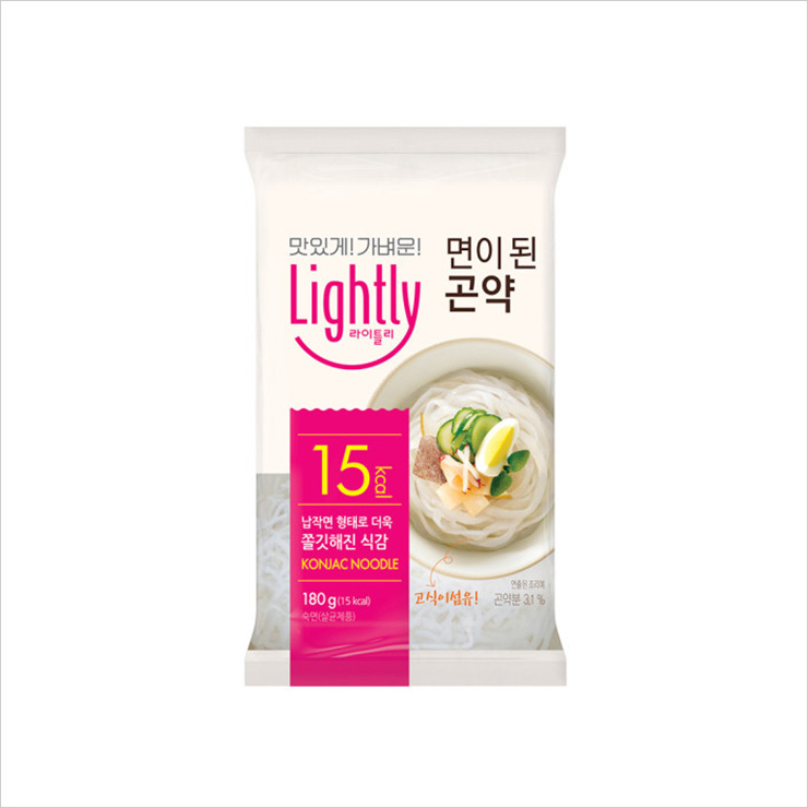 Lightly 면이 된 곤약 180g 15개입 3만원. 