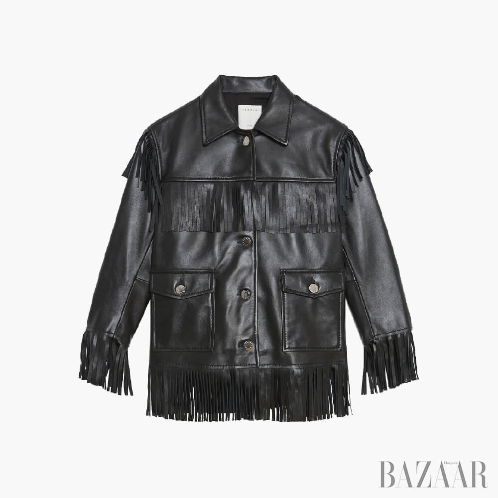 재킷은  가격 미정  <strong>Sandro</strong>