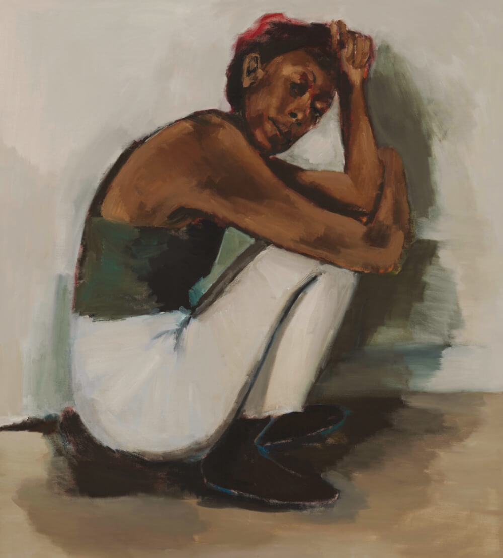 가나관. 리네테 이아돔-부아치 (Lynette Yiadom-Boakye), ‘Radical Trysts’, 2018, 리넨에 유채. Courtesy Corvi-Mora, London and Jack Shainman Gallery, New York. Photo © Marcus Leith