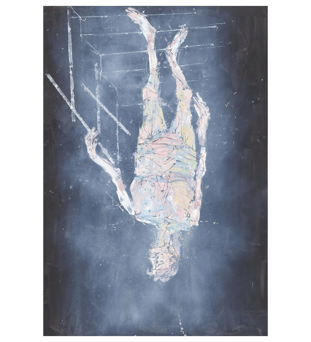 게오르크 바젤리츠, ‘Ankunft (Arrival)’, 2018, 캔버스에 유채, 
440×300cm. Private Collection © Georg Baselitz Photo: Jochen Littkemann, Berlin
