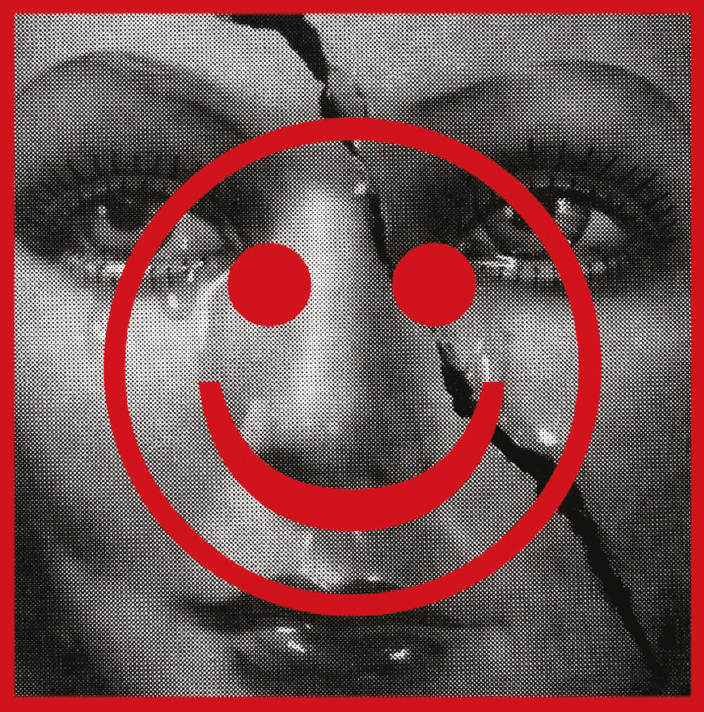 ‘Tears’, 2012, Digital print on vinyl, 290×292×6.4cm.