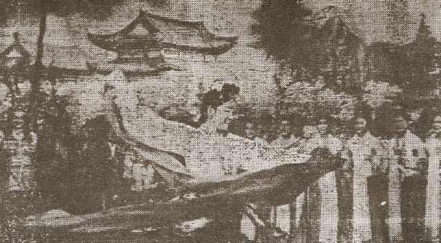 ‘반도의 무희’, 2019, 멀티 채널 비디오 설치, 가변크기 1 이미지 출처: 世紀の美人舞踊家崔承喜, 高島雄三郎・鄭炳浩 編著, エムティ出版, 1994,이미지 출처: 최승희 무용극 대본집, 한국문화사 출판