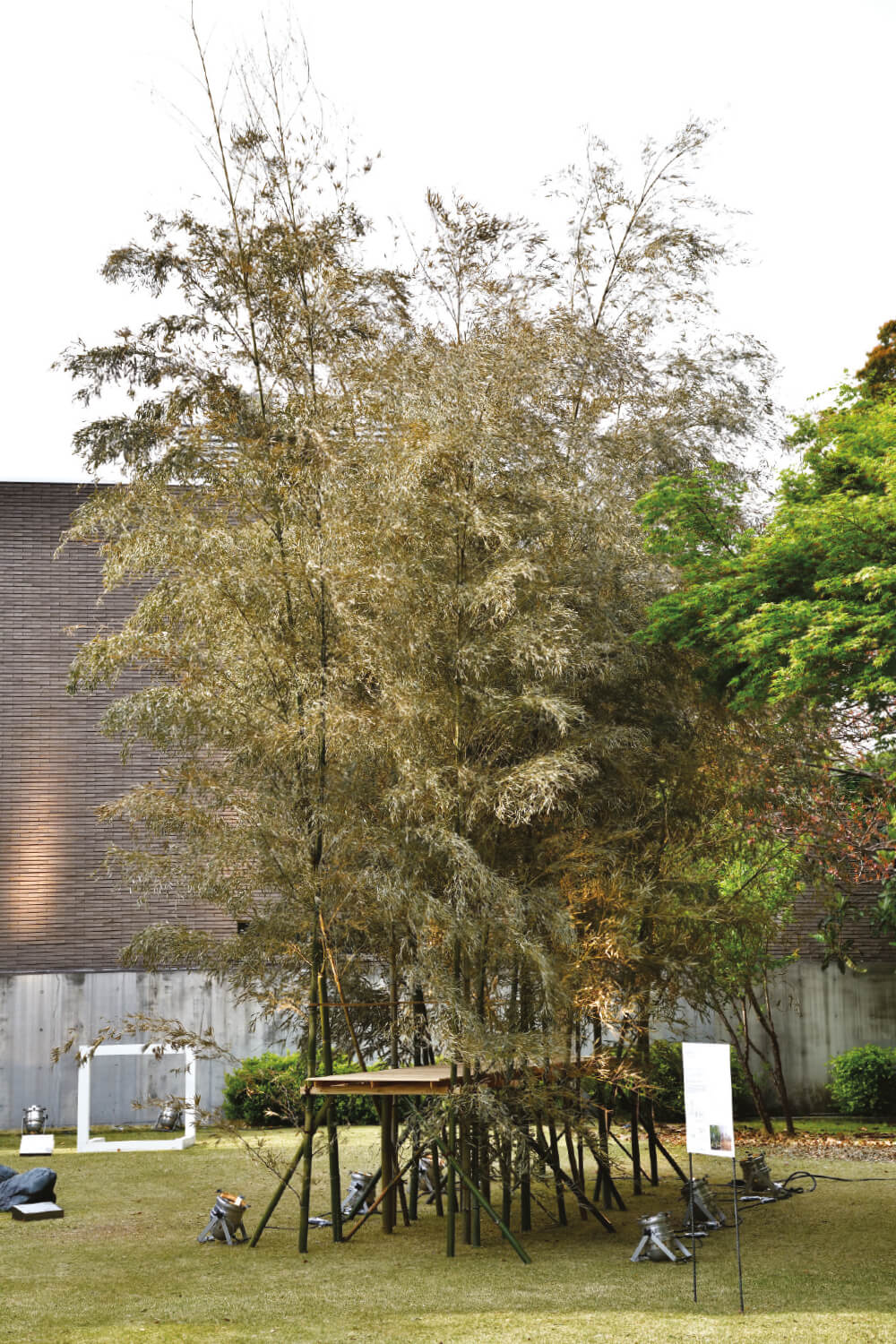시게루 반, ‘Bamboo Passage’, 2019, Mock-up scale: 1/2, 500×100×600cm.