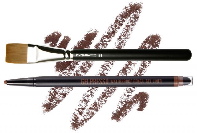 Mac 191 스퀘어 파운데이션 브러쉬 4만8천원대, Clio 젤프레소 워터프루프 펜슬 젤라이너, 11호 시나몬코코아 1만2천원.