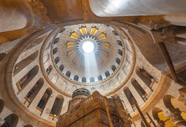 감람산(Mount of Olives)에 있는 러시아 정교회.