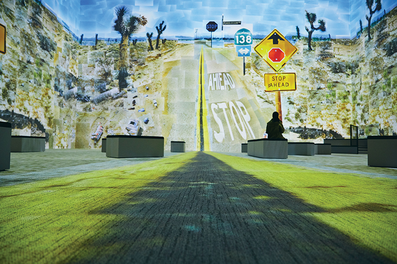 라이트룸 서울 «David Hockney: Bigger & Closer(not smaller & further away)» 전시 전경.