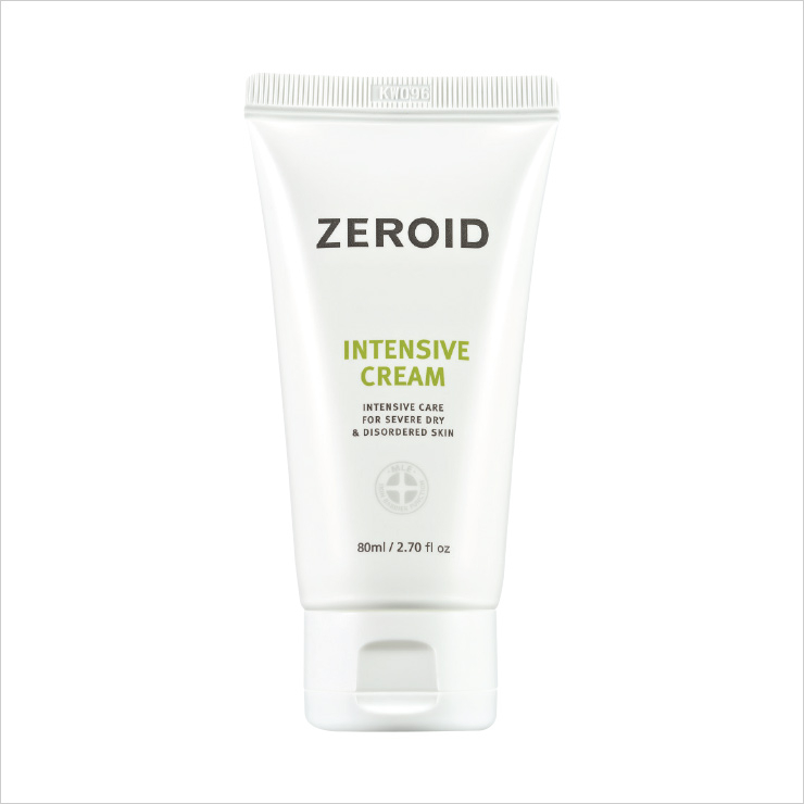 Zeroid 인텐시브 크림 피부과를 다닌다면 한번쯤 써봤을 강력 보습 크림. 문제성 피부의 보습과 진정, 피부 장벽을 강화하는 데 도움을 준다. 3만원.