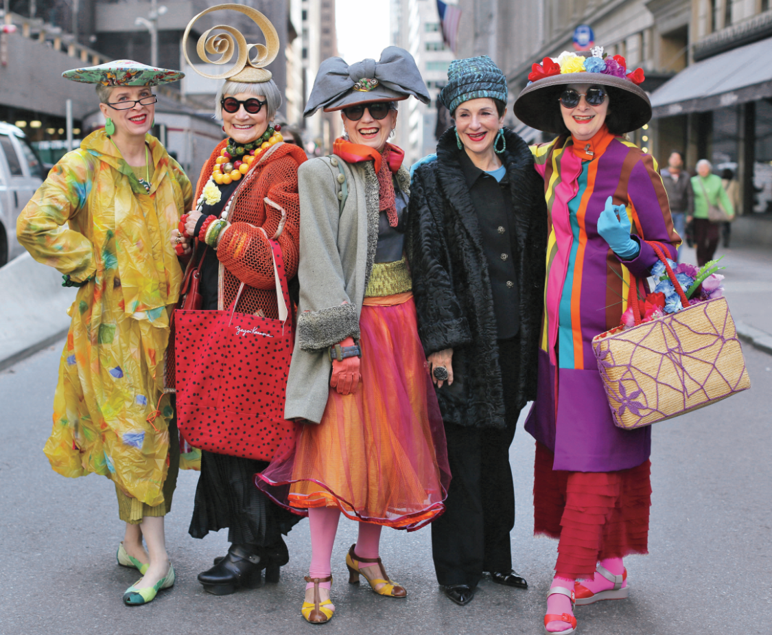Valerie and Jean(The Idiosyncratic Fashionistas), Debra Rapoport, Diana Gabriel, and Carol Markel NY, NY