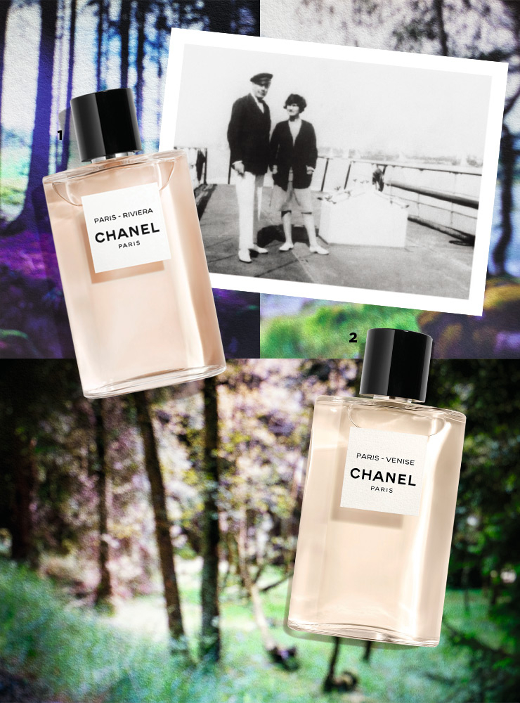 1 파리-리비에라 상큼한 오렌지 향과 네롤리, 부드러운 재스민 향이 어우러져 청량감을 더해 여름 향수로 제격. 2 파리-베니스 시트러스 향이 은은하게 풍기며, 아이리스와 그라스 제라늄에 레드 베리가 살짝 가미된 달콤 플로럴 향이 특징.