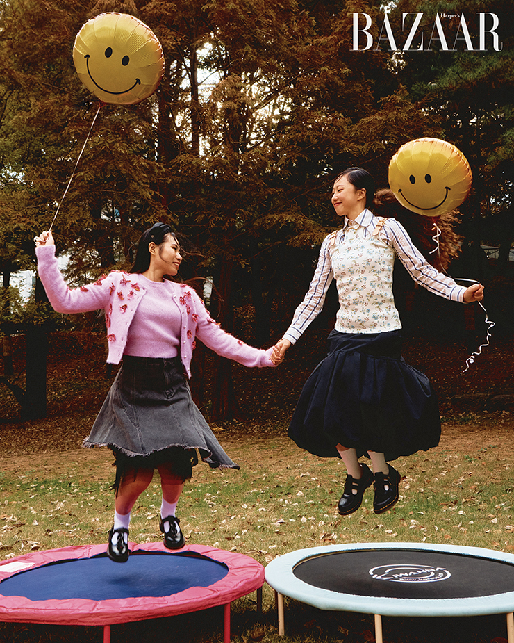 (왼쪽부터) 의류학과 허흔이(2001), 경영학과 박소현(2001)