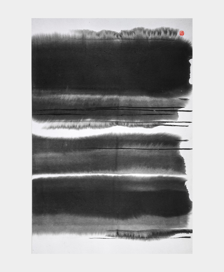 송수남, <나무>, 1985, 94x138cm, 종이에 수묵, 국립현대미술관 소장