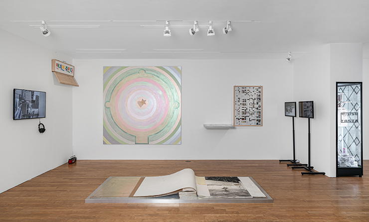 View of "AVP Route" exhibited by Audio Visual Pavilion.Exhibition view, No Space Just a Place, Daelim Museum, Seoul (2020)