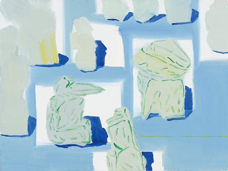 <On Evenness>, 2017, 캔버스에 유채, 50x70cm, 원앤제이 갤러리.