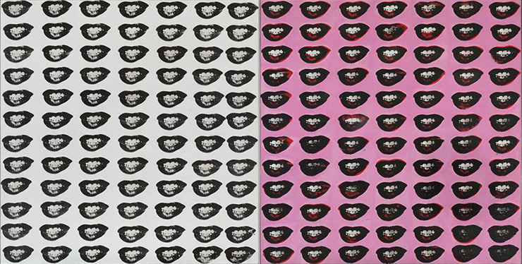 앤디 워홀, <Marilyn Monroe’s Lips>, 1962.