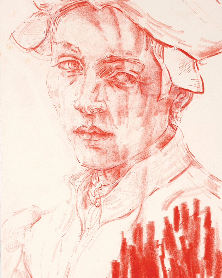 Elizabeth Peyton, <After Michelangelo>, 2017. Ringier Collection, Switzerland. ⓒ Elizabeth Peyton