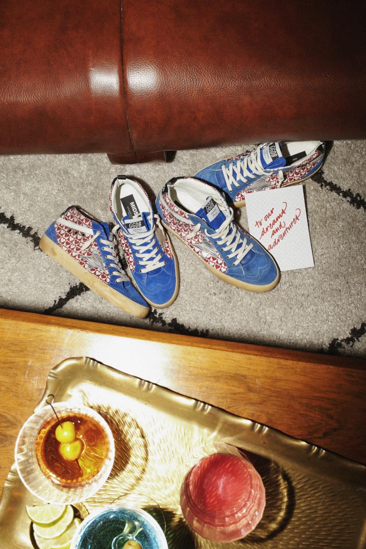 하트 프린트 & 실버 스타 캔버스 미드스타 74만8천원