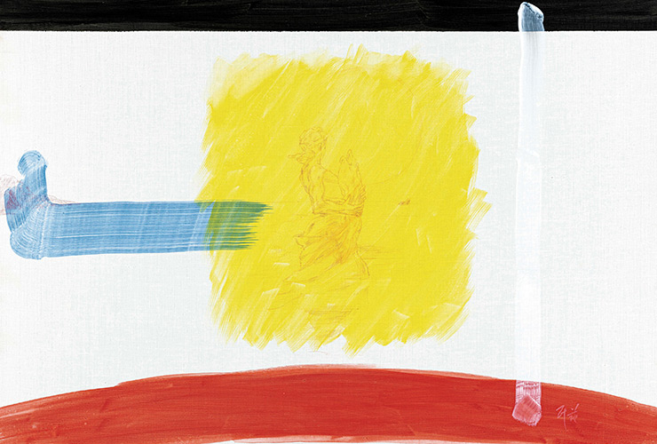 <공무도하가>, 2020, 캔버스에 유채, 97x130.3cm.