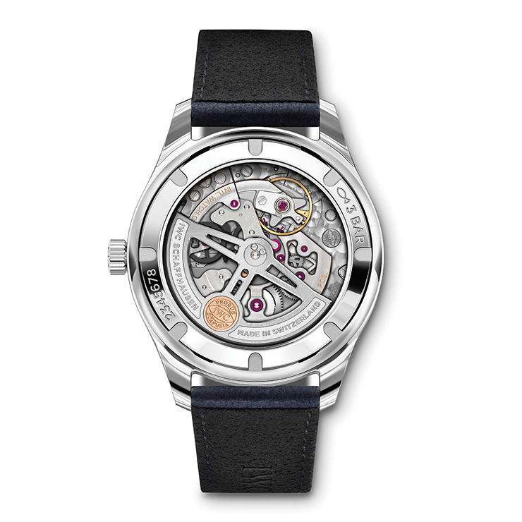 ‘팀버텍스’ 스트랩 워치는 IWC. 