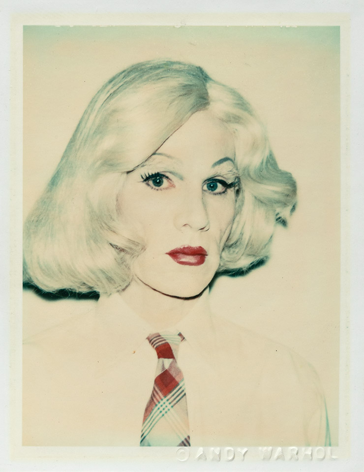 <Self-Portraits in Drag>, 1980-1982. © The Andy Warhol Foundation for Visual Arts, Inc. Licensed by Adagp, Paris 2021. Courtesy of Fondation Louis Vuitton. Photo credits © Primae / Louis Bourjac.