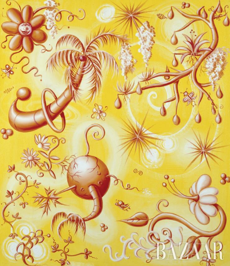 ‘FLOATUNGLE’, 2002, Oil on canvans, 36x30 Inches.