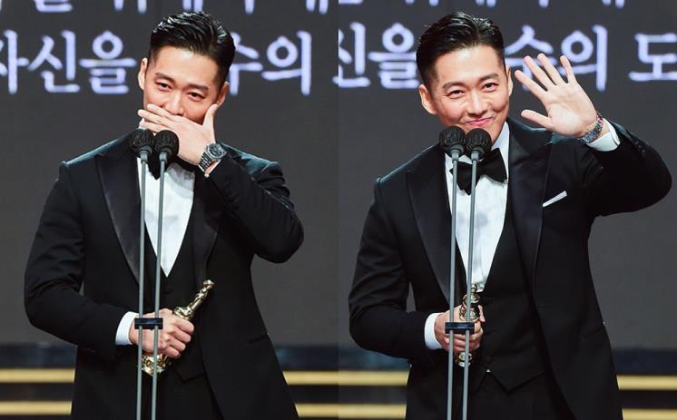 대상 수상소감을 전하는 남궁민 / MBC