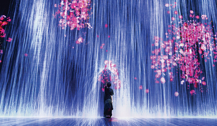 teamLab, Universe of Water Particles, Transcending Boundaries ⓒteamLab