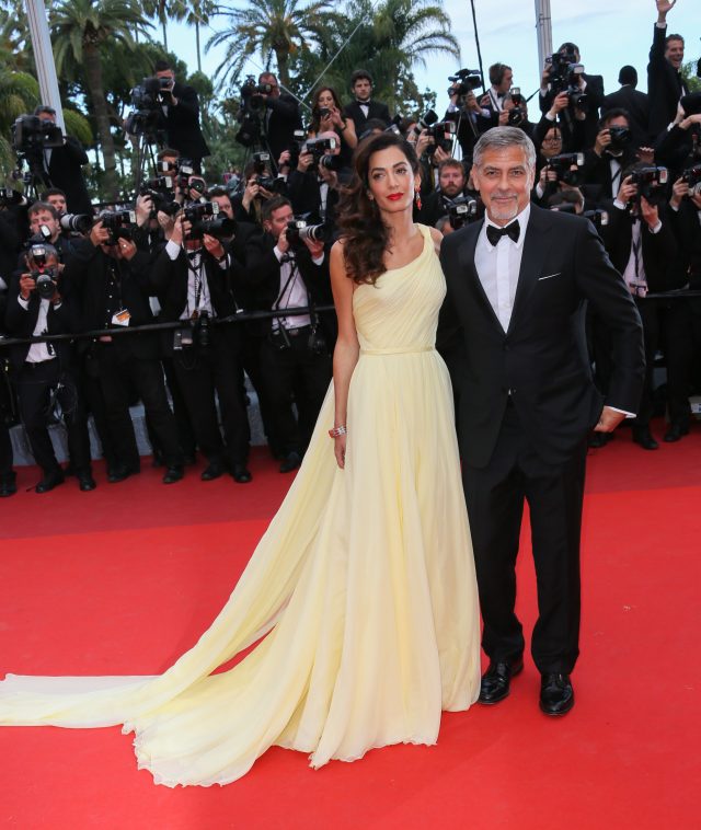 CANNES, FRANCE - MAY 12: George Clooney and Amal Clooney attend the Money Monster Premiere during the 69th annual Cannes Film Festival on May 12, 2016 in Cannes, France. (Photo by Tony Barson/FilmMagic)