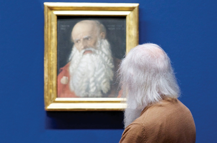 Stefan Draschan, from <People Matching Artworks>, at Gesamtkunstwerk, Vienna.