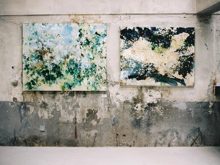 <Cerisier, Touraine>, 2003-21, Oil on canvas, 145x114cm.