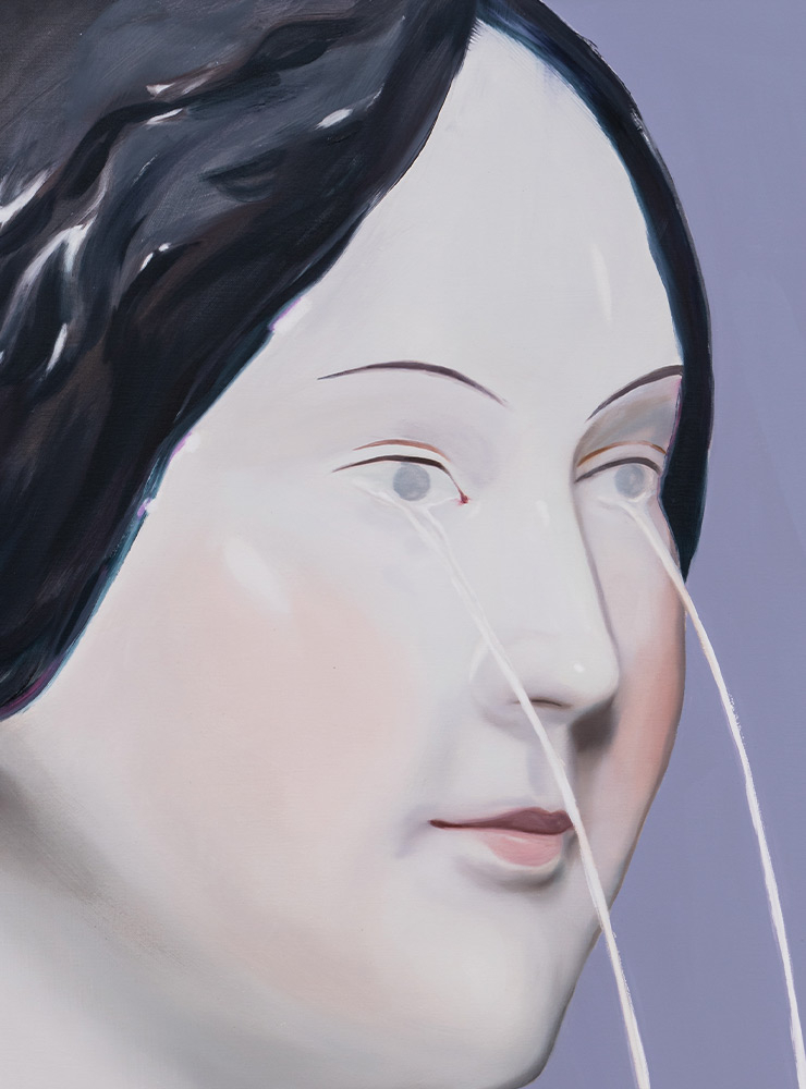 <The Crying Woman>, 2019, Oil and acrylic on canvas, 72.7x60.6cm.