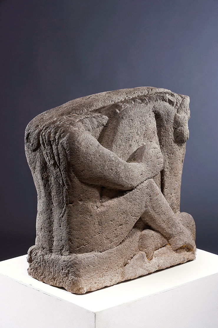 <기사>, 1953년경, 안산암, 65x64x31cm, 권경숙 기증, 서울시립미술관 소장.