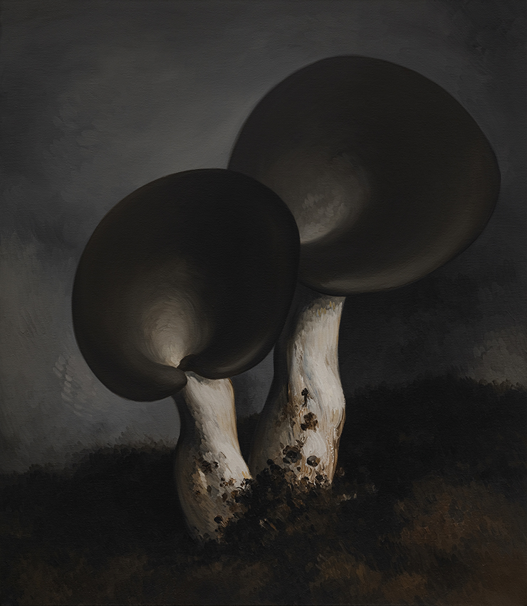 Yan Bing, <Mushroom No.30>, 2020, Oil on canvas, 150x130cm.