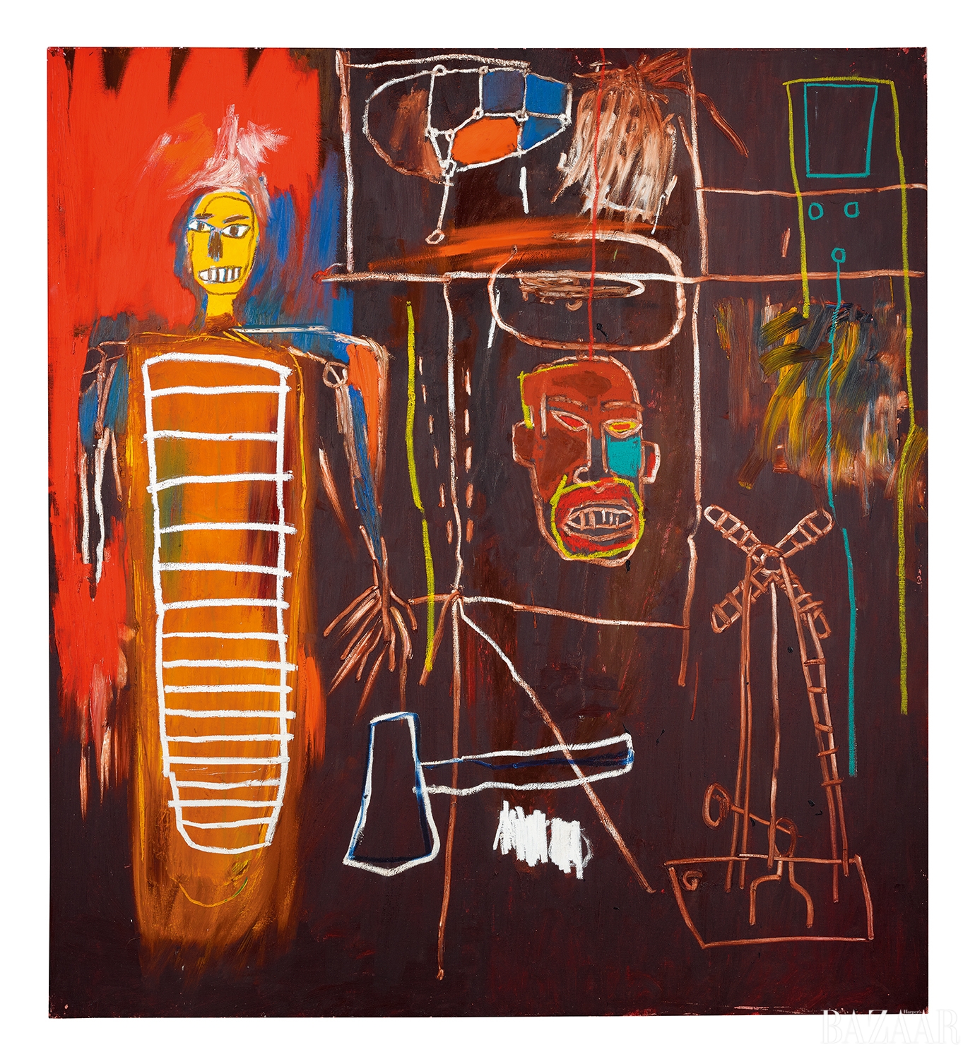 장 미셸 바스키아(Jean-Michel Basquiat), ‘Air Power’, Acrylic and